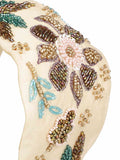Floral Embellished Faux Silk Hair Band