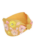 Floral Embellished Faux Silk Hair Band