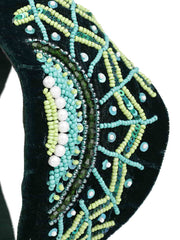 Quirky Embellished Velvet Hair Band