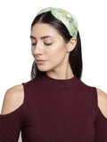Floral Embellished Faux Silk Hair Band