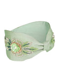 Floral Embellished Faux Silk Hair Band