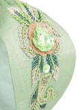 Floral Embellished Faux Silk Hair Band