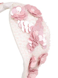 Art Silk Floral Sequinned Hairband