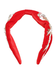 Velvet Floral Beaded Hairband