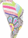Velvet Floral Beaded Hairband