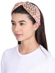 Velvet Pearl Beaded Hairband