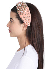 Velvet Pearl Beaded Hairband