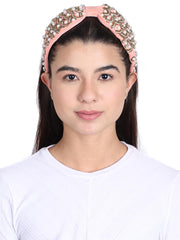 Velvet Pearl Beaded Hairband