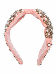 Velvet Pearl Beaded Hairband