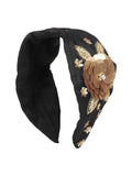 Art Silk Floral Sequinned Hairband