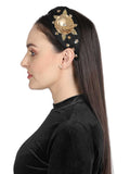 Art Silk Floral Sequinned Hairband