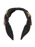 Art Silk Floral Sequinned Hairband