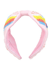 Velvet Floral Beaded Hairband