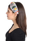 Faux Silk Floral Sequin & Beaded Hairband