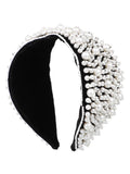 Velvet Pearl Beaded Hairband