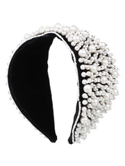 Velvet Pearl Beaded Hairband