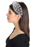 Velvet Pearl Beaded Hairband