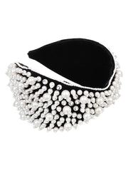 Velvet Pearl Beaded Hairband