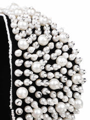 Velvet Pearl Beaded Hairband