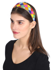 Faux Silk Beaded Hairband
