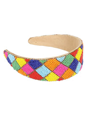 Faux Silk Beaded Hairband