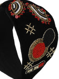 Quirky Velvet Gold Hair Band