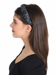 Faux Silk Sequinned Hairband