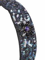 Faux Silk Sequinned Hairband