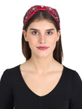 Faux Silk Floral Embellished Hairband
