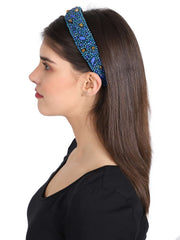 Faux Silk Beaded Hairband