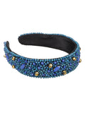 Faux Silk Beaded Hairband