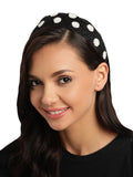 Beaded Faux Silk Hair Band