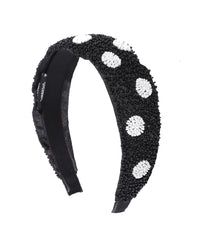 Beaded Faux Silk Hair Band