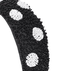 Beaded Faux Silk Hair Band