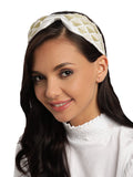 Harlequin Embellished Satin Hair Band