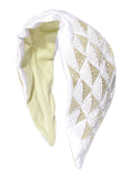Harlequin Embellished Satin Hair Band
