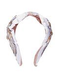 Floral Embellished Satin Hair Band