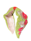 Floral Embellished Velvet Hair Band