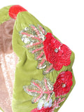 Floral Embellished Velvet Hair Band