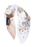 Floral Embellished Satin Hair Band