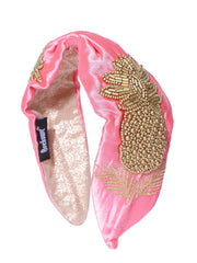 Tropical Embellished Satin Hair Band