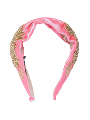 Tropical Embellished Satin Hair Band