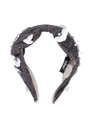 Floral Embellished Velvet Hair Band