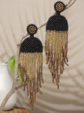Outre Dome Shaped Handcrafted Drop Earrings