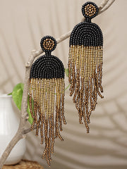 Outre Dome Shaped Handcrafted Drop Earrings