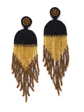 Outre Dome Shaped Handcrafted Drop Earrings