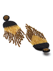 Outre Dome Shaped Handcrafted Drop Earrings