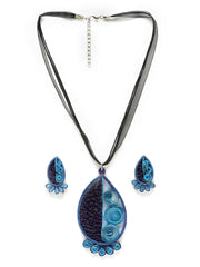 Handcrafted Paper Quilling Necklace & Earrings