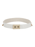 Coin Embellished Canvas Belt