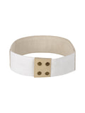 Embellished Canvas Wide Belt